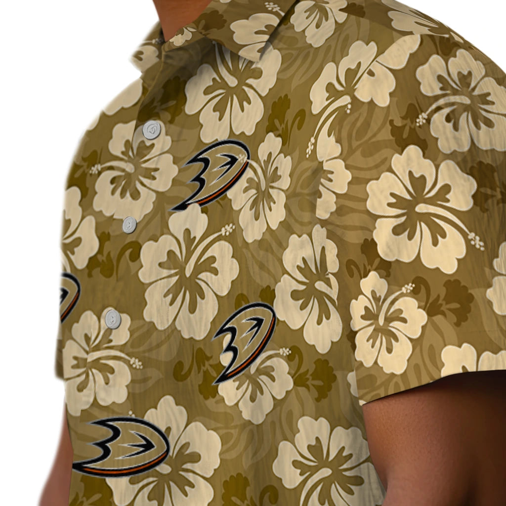Anaheim Ducks Hawaiian Shirt - Hibiscus Cluster – Moonbestprint