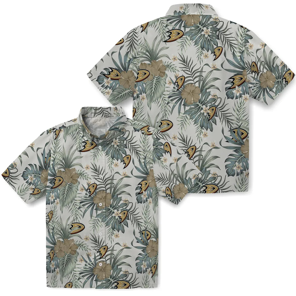 Anaheim Ducks Hawaiian Shirt - Hibiscus Designs – Moonbestprint