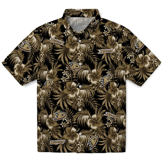 Anaheim Ducks Hawaiian Shirt - Hibiscus Exotic | Moonbestprint