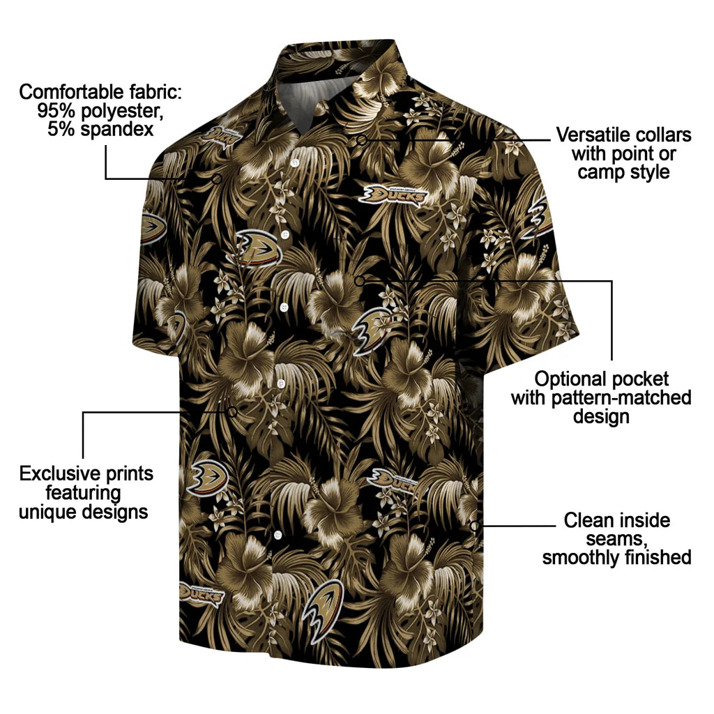 Anaheim Ducks Hawaiian Shirt - Hibiscus Exotic – Moonbestprint