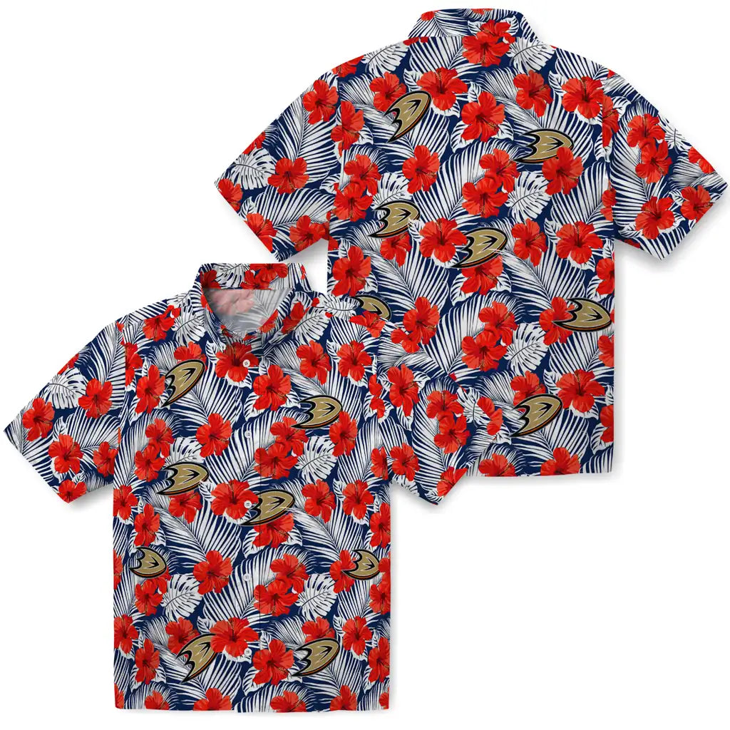 Anaheim Ducks Hawaiian Shirt - Hibiscus Fiesta – Moonbestprint