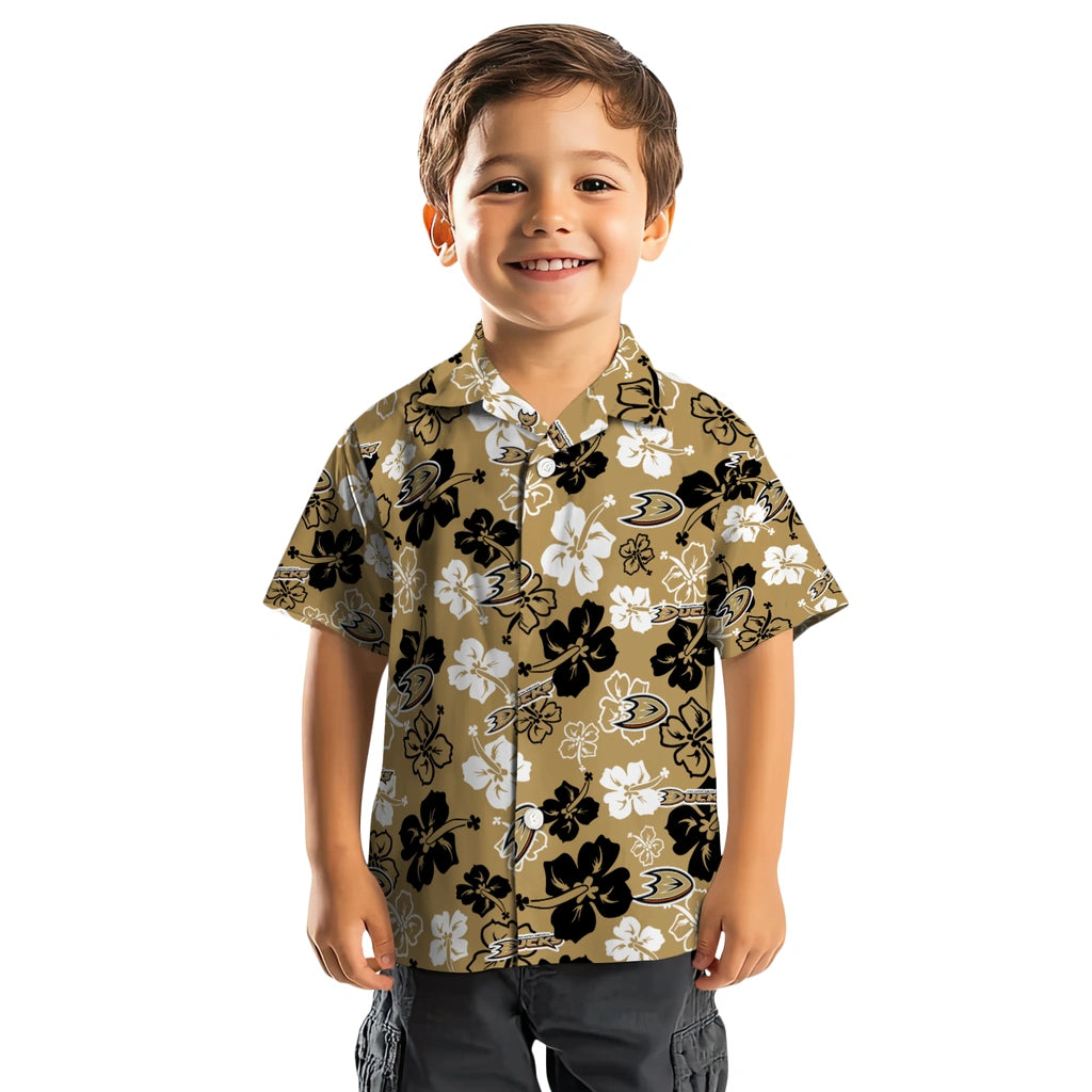 Anaheim Ducks Hawaiian Shirt - Hibiscus Flower Design – Moonbestprint