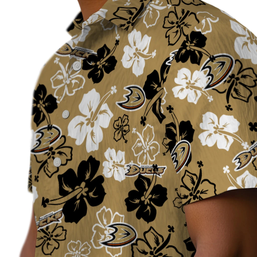 Anaheim Ducks Hawaiian Shirt - Hibiscus Flower Design – Moonbestprint