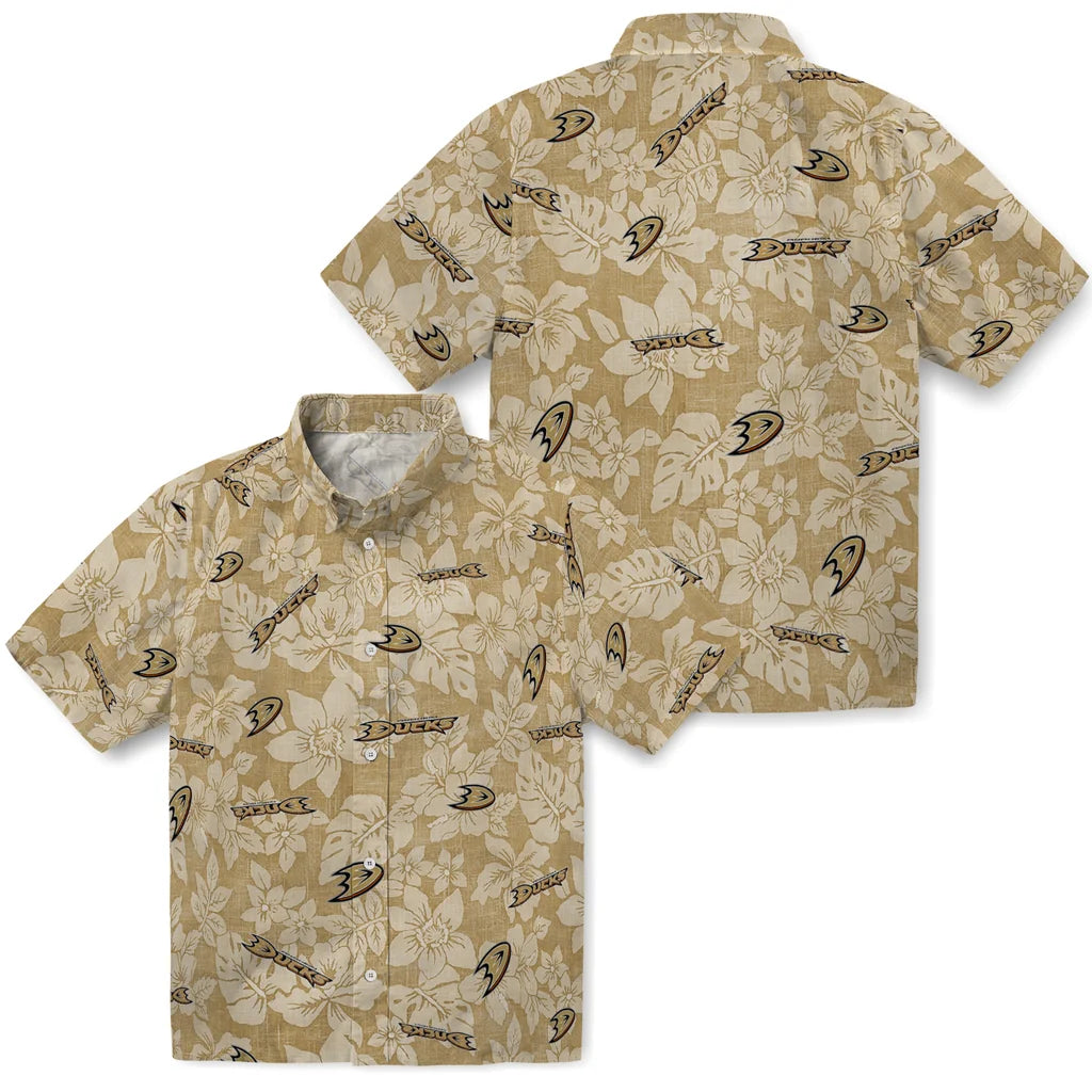 Anaheim Ducks Hawaiian Shirt - Hibiscus Oasis – Moonbestprint