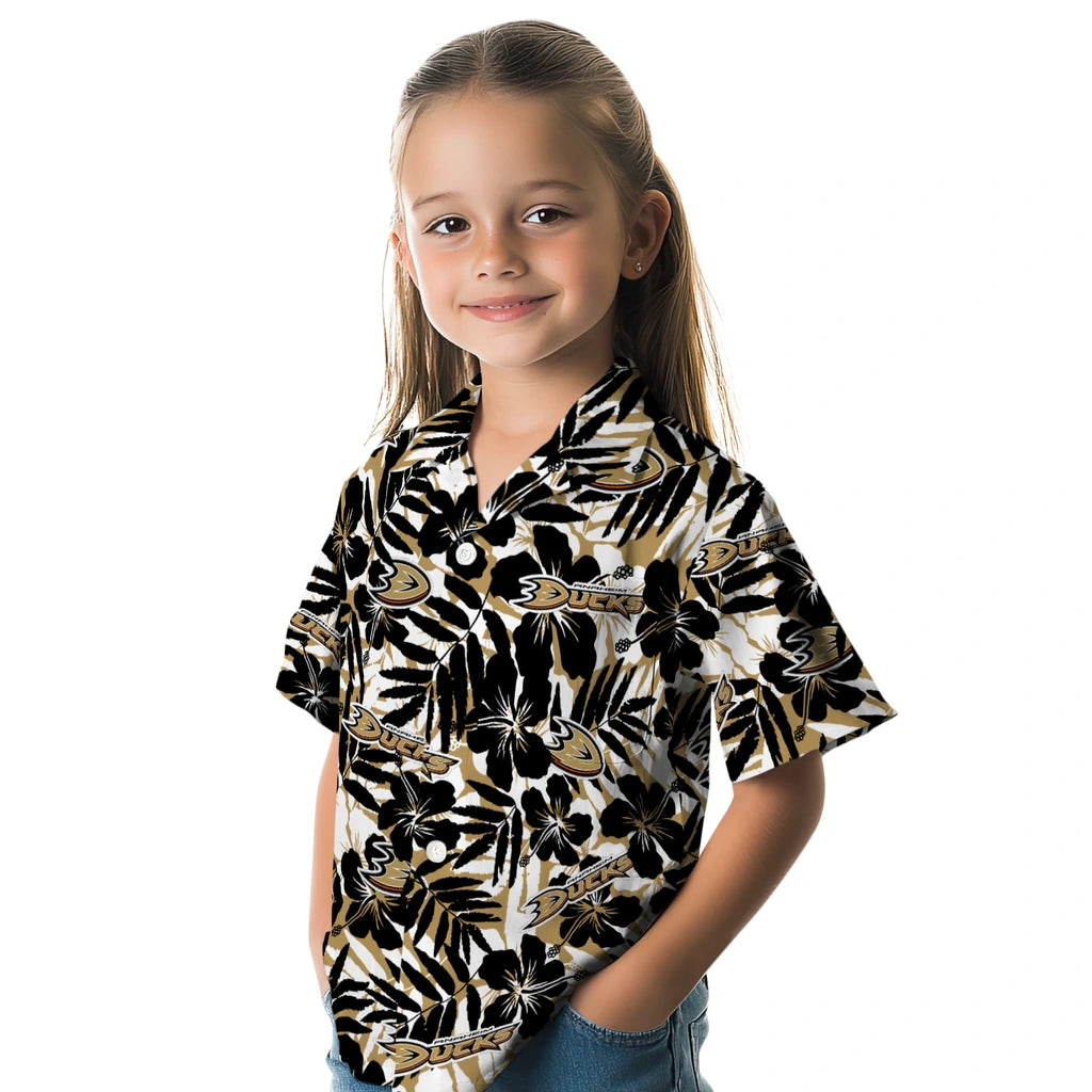 Anaheim Ducks Hawaiian Shirt - Hibiscus Overlay – Moonbestprint