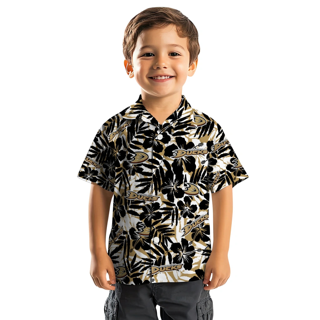 Anaheim Ducks Hawaiian Shirt - Hibiscus Overlay – Moonbestprint