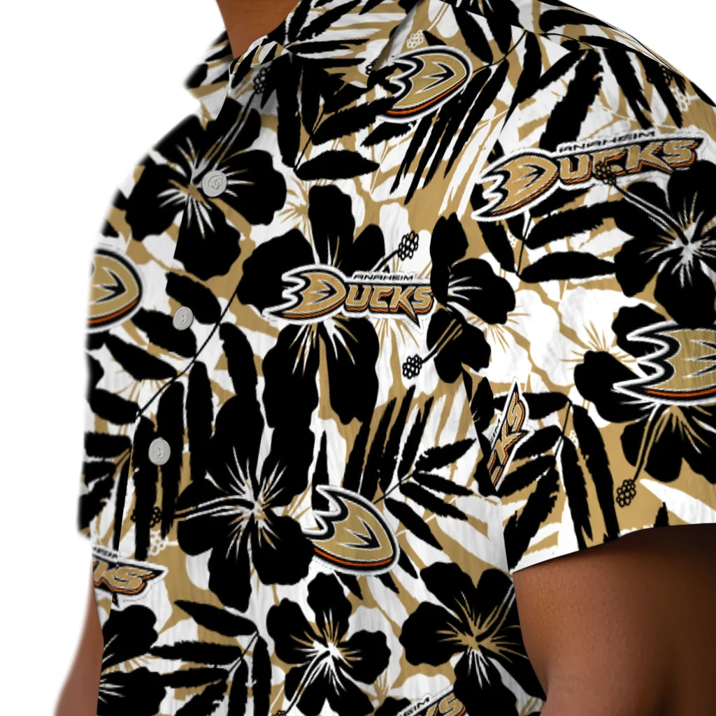 Anaheim Ducks Hawaiian Shirt - Hibiscus Overlay – Moonbestprint