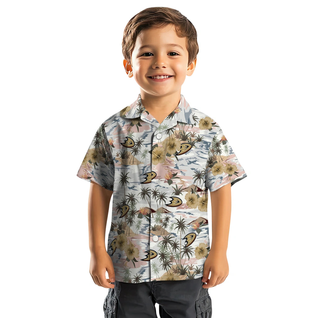 Anaheim Ducks Hawaiian Shirt - Hibiscus Seaside – Moonbestprint