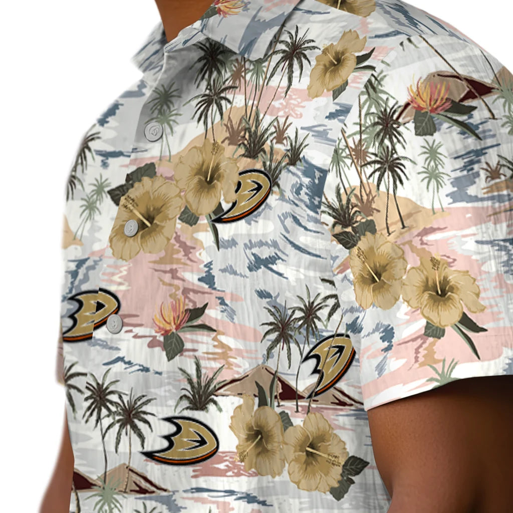 Anaheim Ducks Hawaiian Shirt - Hibiscus Seaside – Moonbestprint
