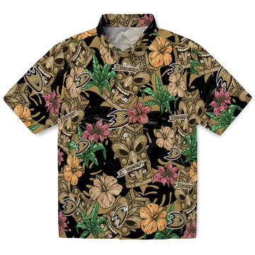 Anaheim Ducks Hawaiian Shirt - Hibiscus Tiki Jungle – Moonbestprint