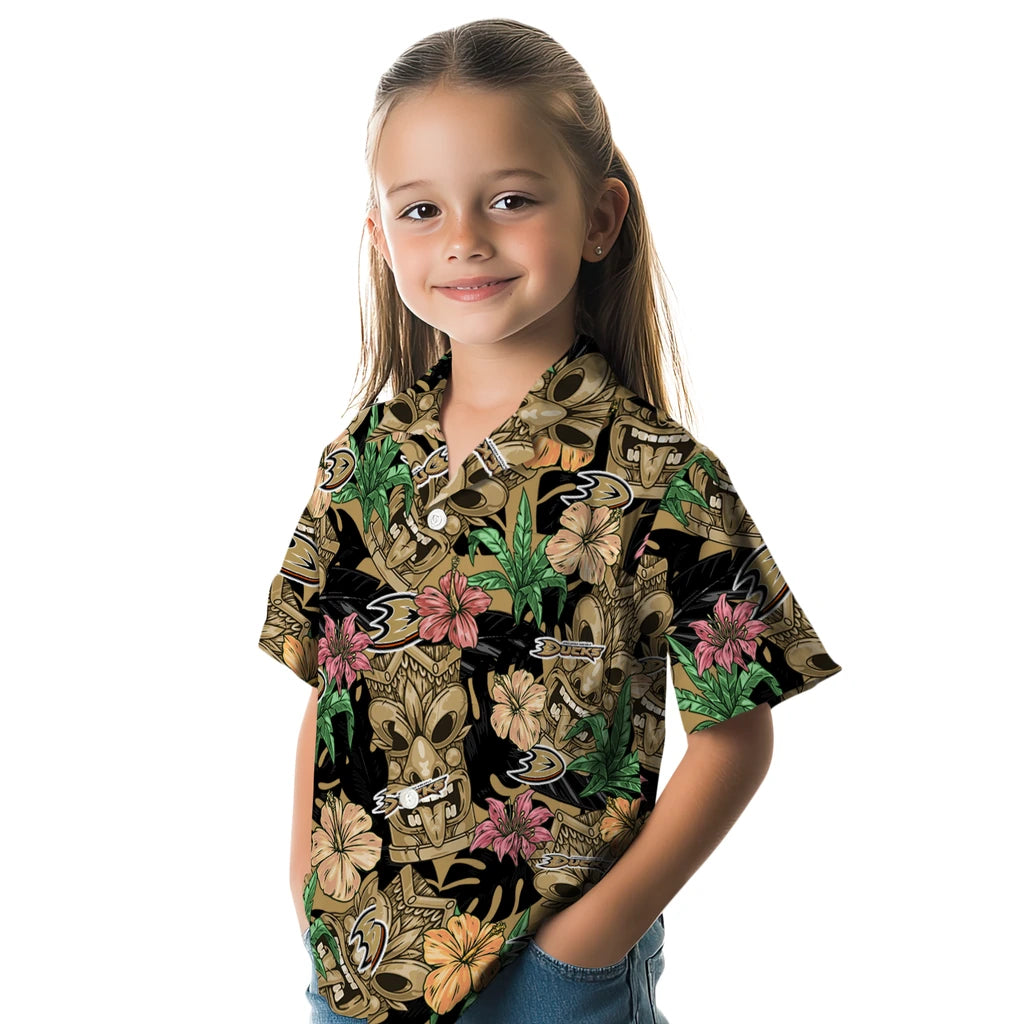 Anaheim Ducks Hawaiian Shirt - Hibiscus Tiki Jungle – Moonbestprint