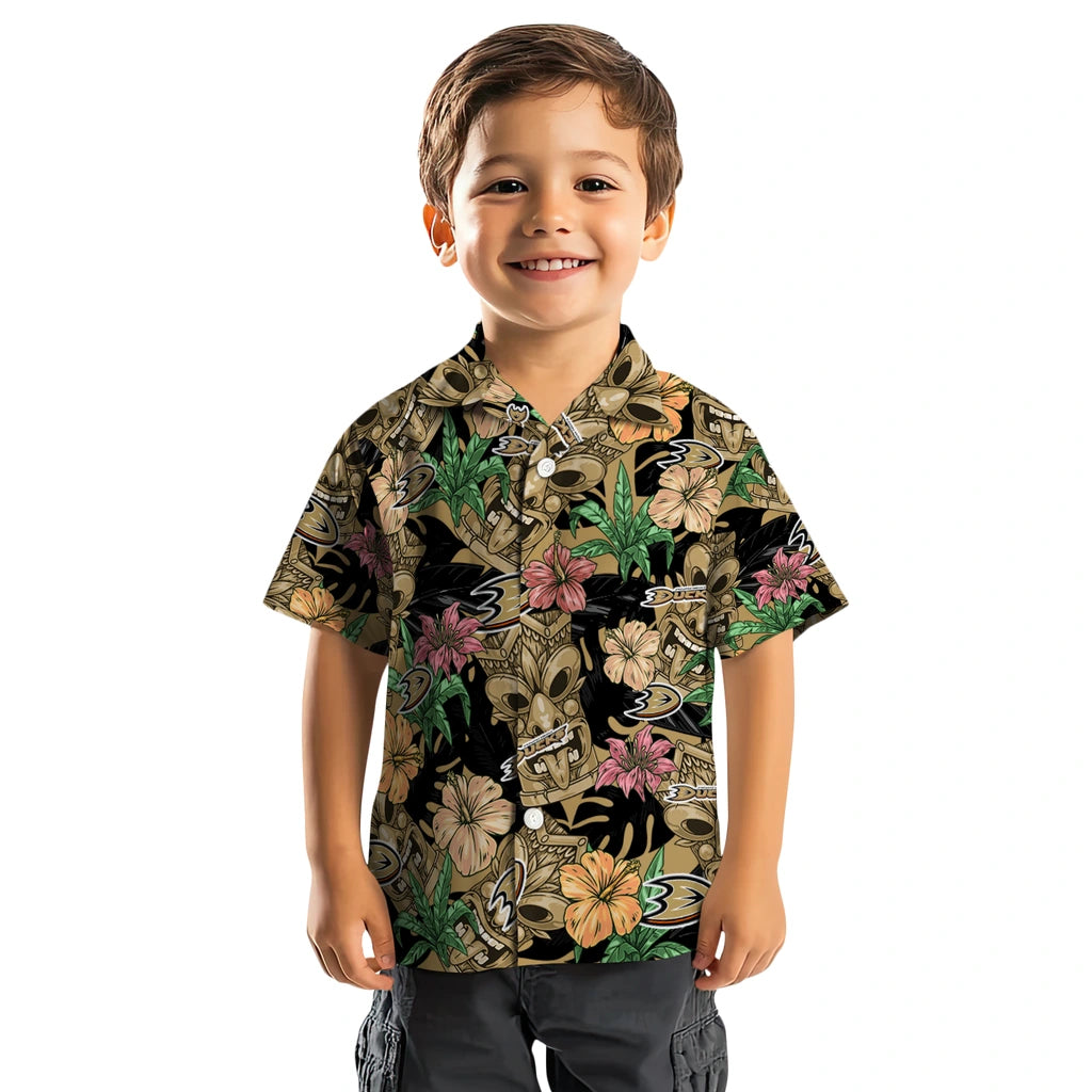 Anaheim Ducks Hawaiian Shirt - Hibiscus Tiki Jungle – Moonbestprint