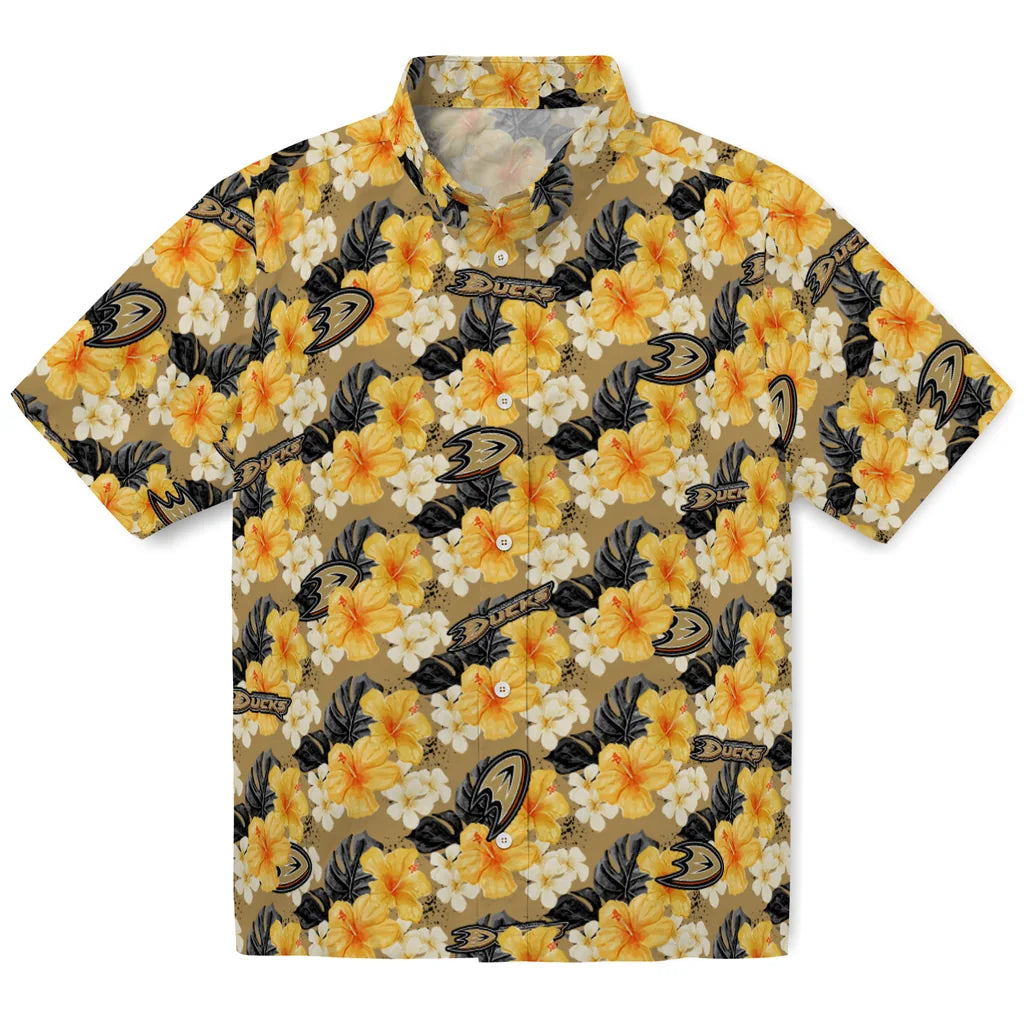 Anaheim Ducks Hawaiian Shirt - Hibiscus Tropics – Moonbestprint
