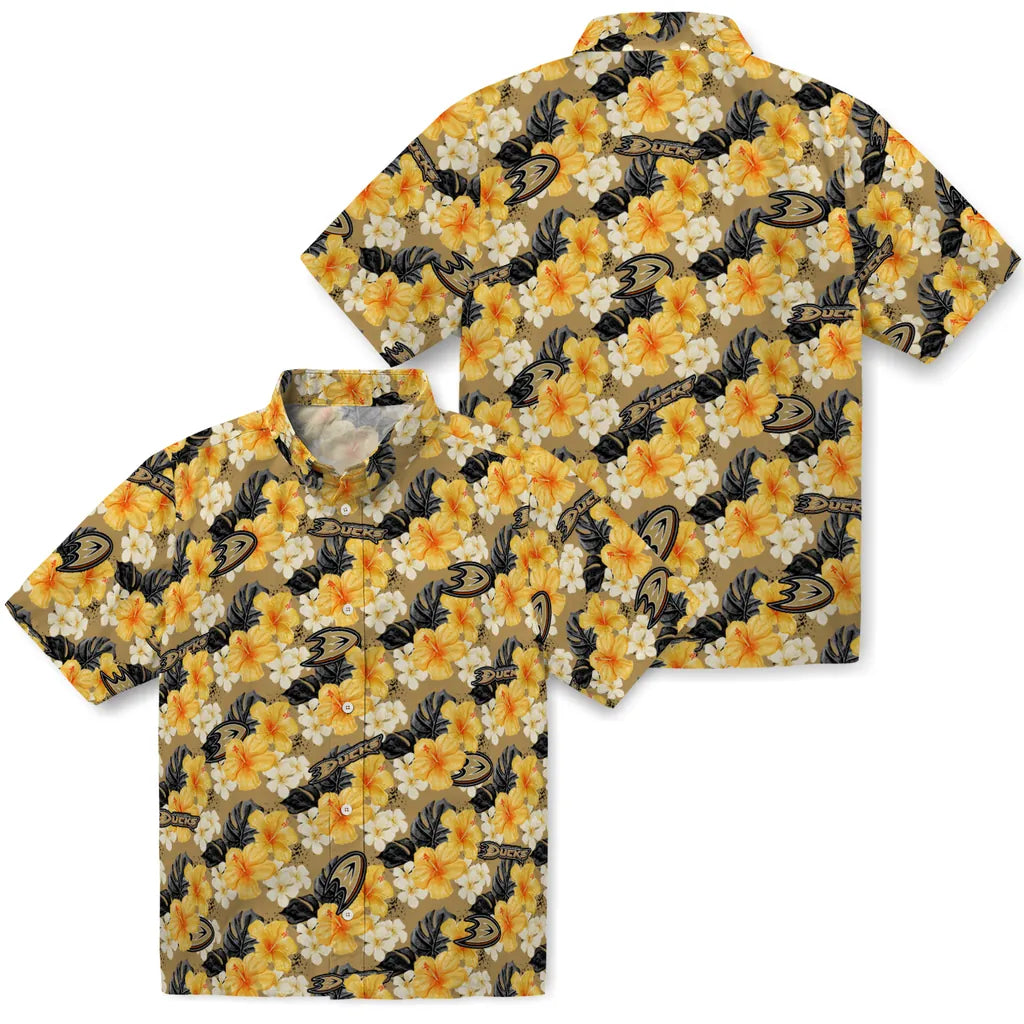 Anaheim Ducks Hawaiian Shirt - Hibiscus Tropics – Moonbestprint
