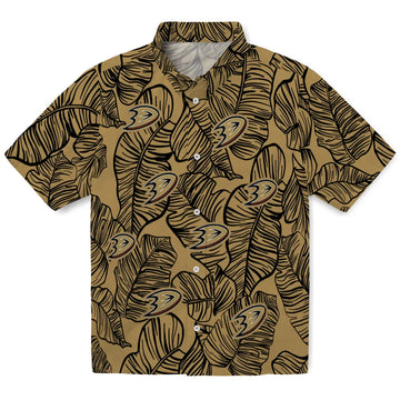Anaheim Ducks Hawaiian Shirt - Leaf Outline – Moonbestprint