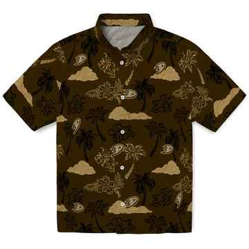 Anaheim Ducks Hawaiian Shirt - Palm And Clouds – Moonbestprint