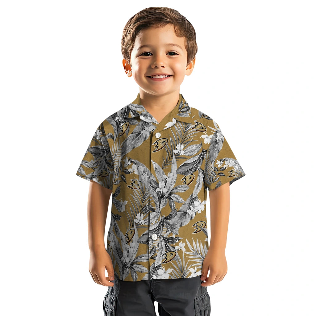 Anaheim Ducks Hawaiian Shirt - Palm Leaves – Moonbestprint