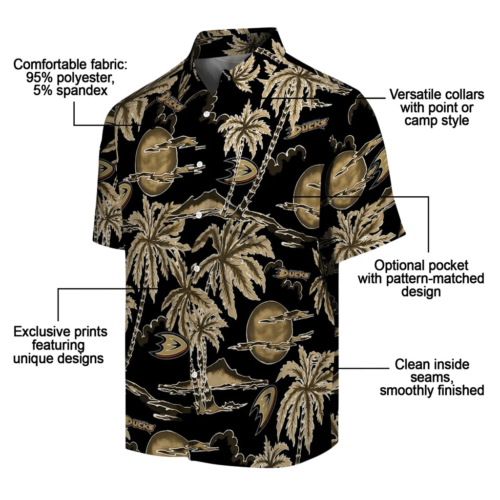 Anaheim Ducks Hawaiian Shirt - Palm Sunset – Moonbestprint