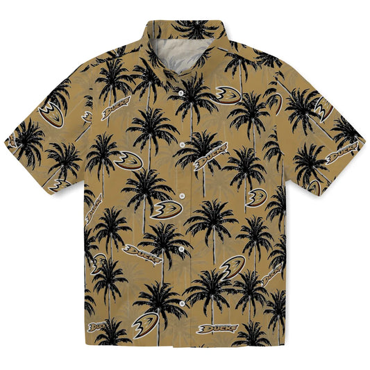 Anaheim Ducks Hawaiian Shirt - Palm Tree Motif | Moonbestprint