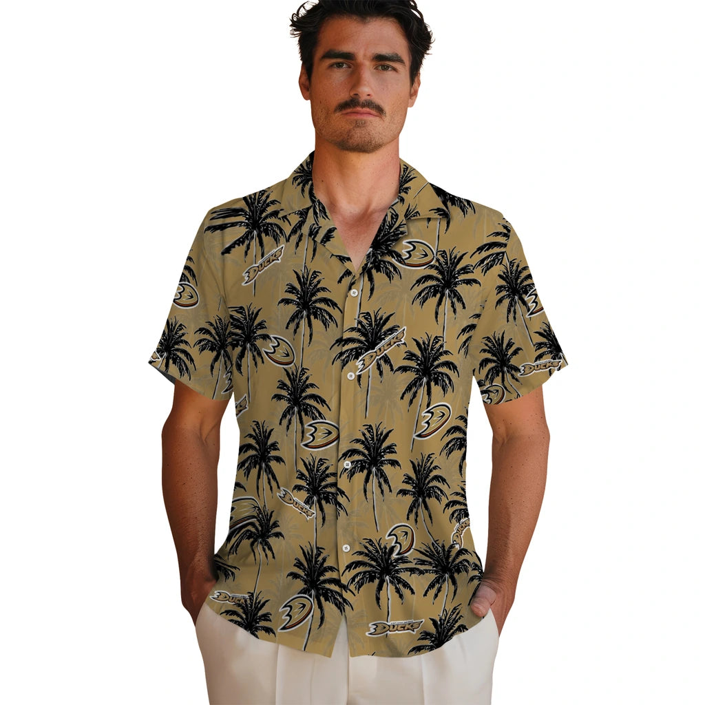 Anaheim Ducks Hawaiian Shirt - Palm Tree Motif – Moonbestprint
