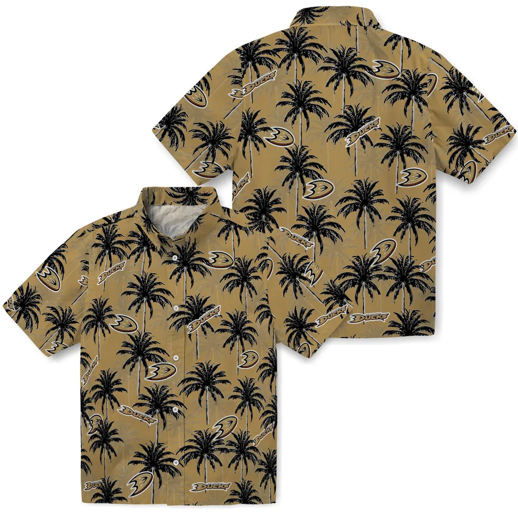 Anaheim Ducks Hawaiian Shirt - Palm Tree Motif – Moonbestprint