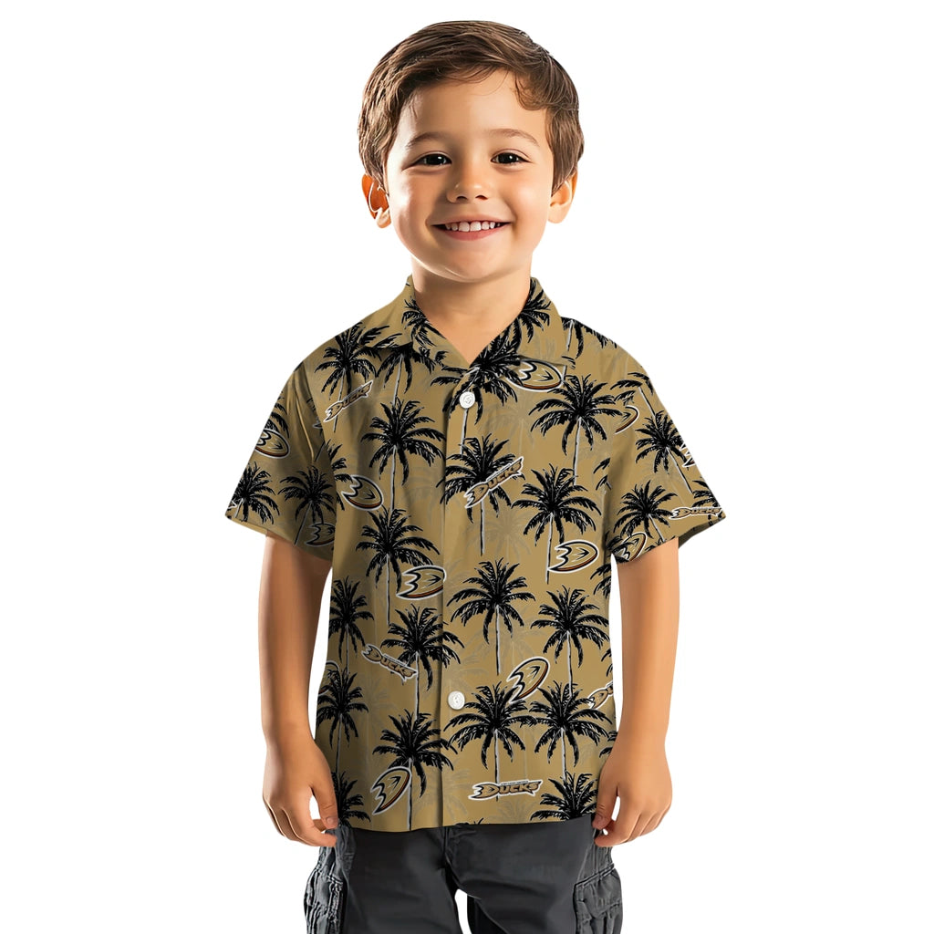 Anaheim Ducks Hawaiian Shirt - Palm Tree Motif – Moonbestprint