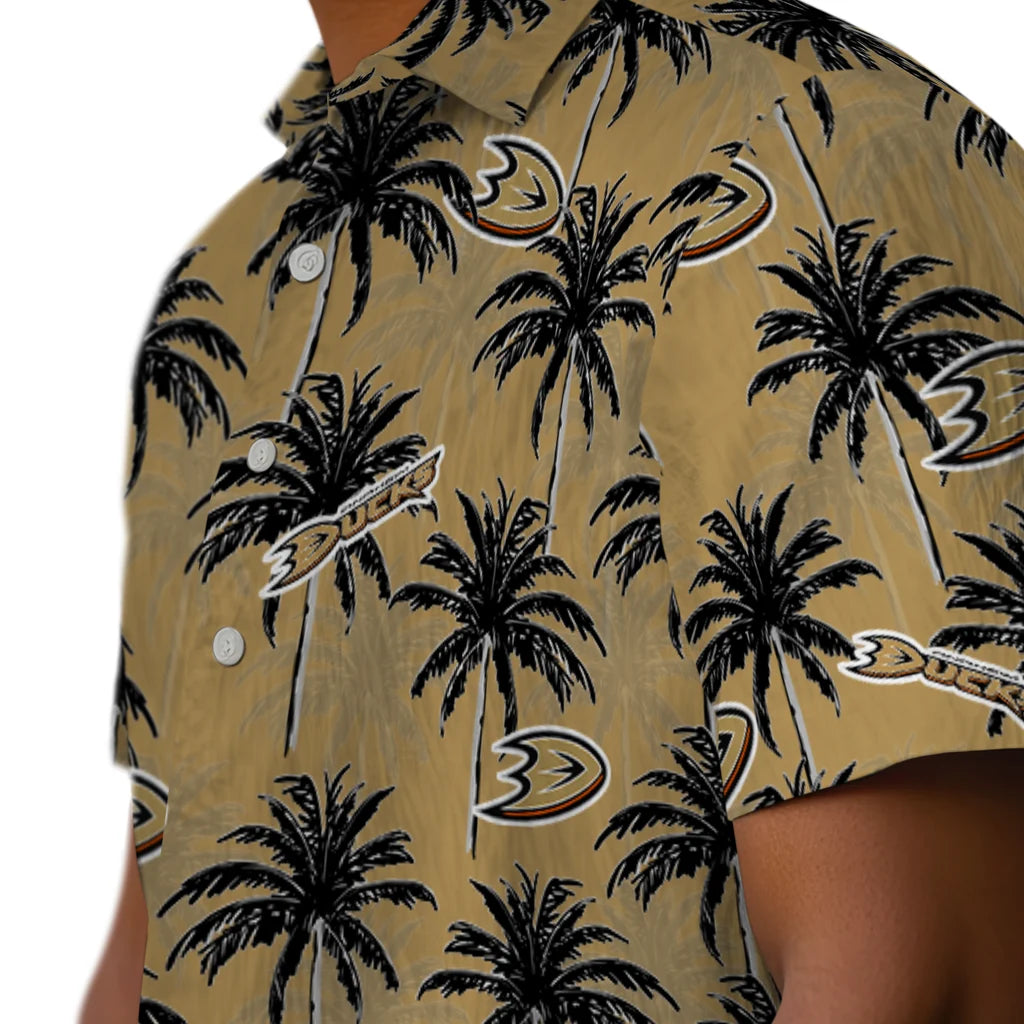 Anaheim Ducks Hawaiian Shirt - Palm Tree Motif – Moonbestprint