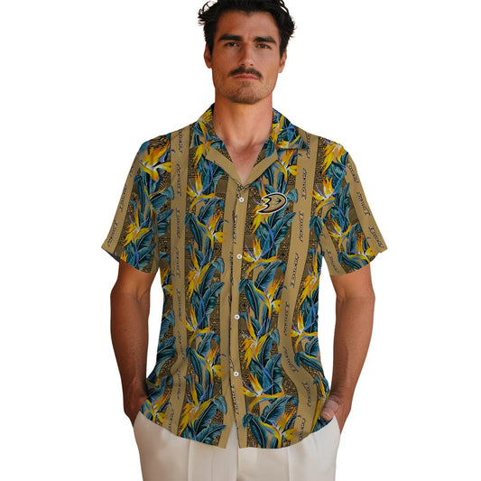 Anaheim Ducks Hawaiian Shirt - Paradise Vines | Moonbestprint