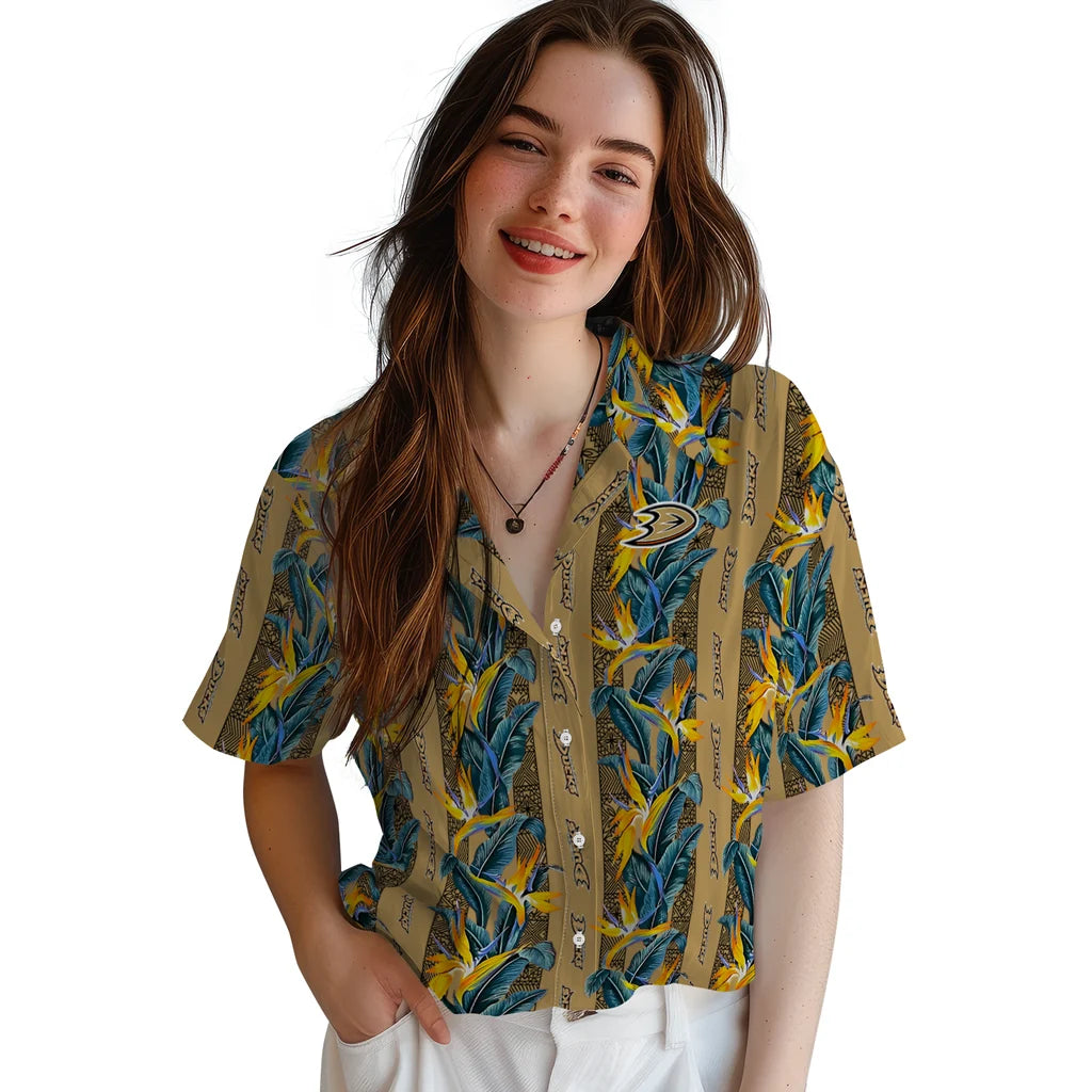 Anaheim Ducks Hawaiian Shirt - Paradise Vines – Moonbestprint