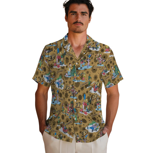 Anaheim Ducks Hawaiian Shirt - Simpsons Christmas – Moonbestprint