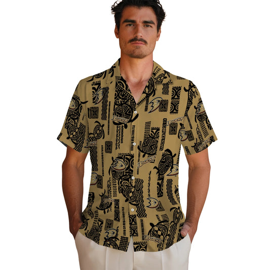 Anaheim Ducks Hawaiian Shirt - Turtle Lines - Moonbestprint