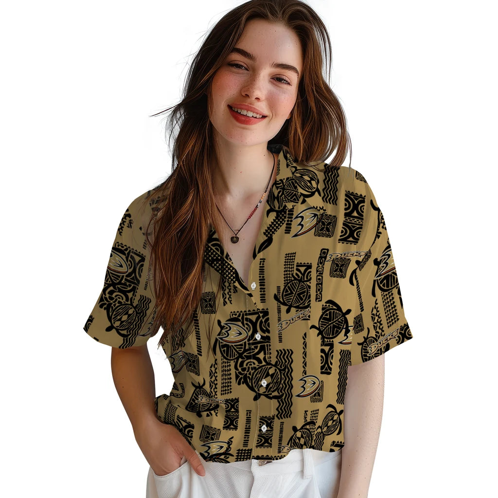 Anaheim Ducks Hawaiian Shirt - Turtle Lines – Moonbestprint