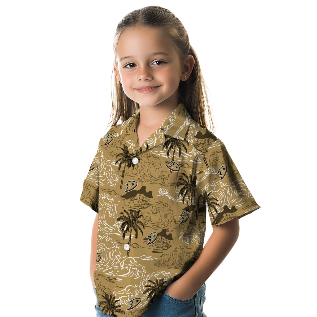Anaheim Ducks Hawaiian Shirt - Wave Palm – Moonbestprint