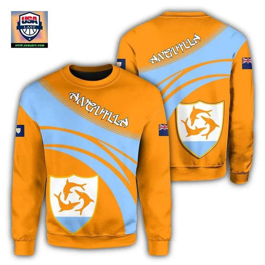 Anguilla Coat Of Arms Sweater Cricket Style J5W ? Usalast