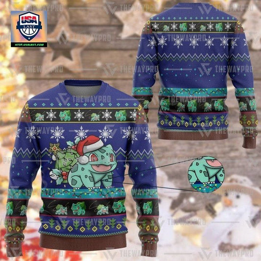 Anime Pokemon Bulbasaur Christmas Sweater ? Usalast