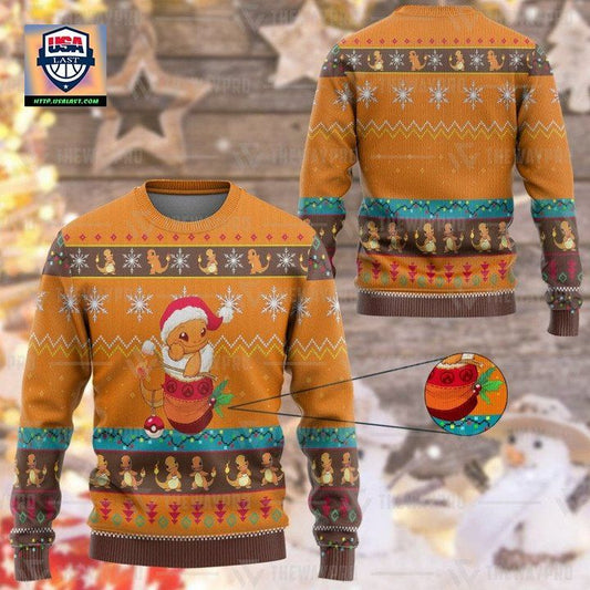 Anime Pokemon Charmander Sweater Ugly Sweater ? Usalast
