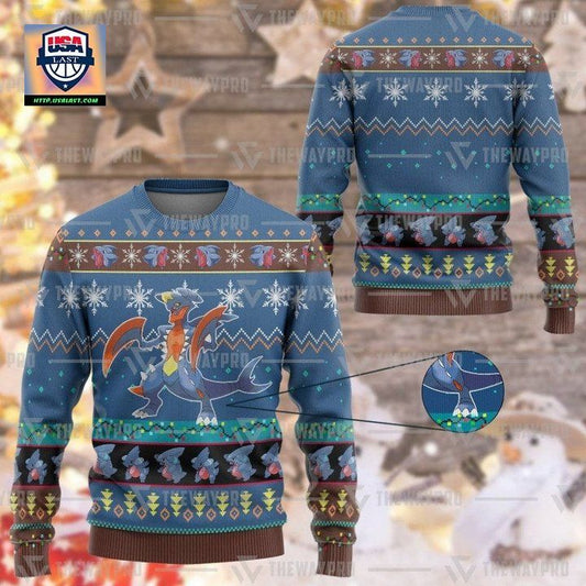 Anime Pokemon Garchomp Christmas Sweater ? Usalast