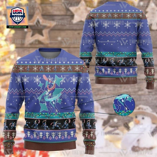 Anime Pokemon Greninja Christmas Sweater ? Usalast