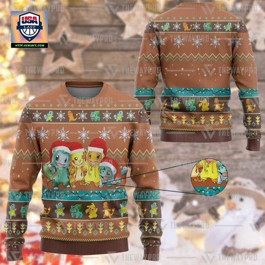 Anime Pokemon Merry Christmas Christmas Sweater ? Usalast