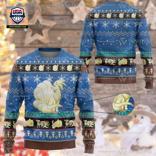 Anime Pokemon Ninetales Christmas Sweater ? Usalast