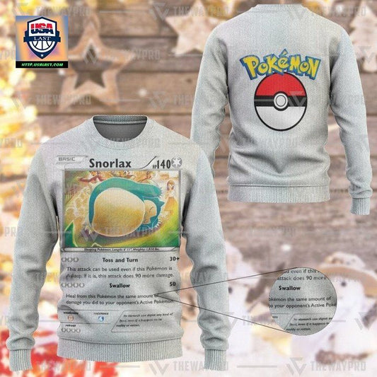 Anime Pokemon Snorlax Christmas Sweater ? Usalast