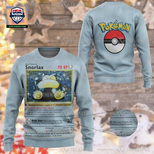 Anime Pokemon Snorlax Imitation Knitted Sweater ? Usalast