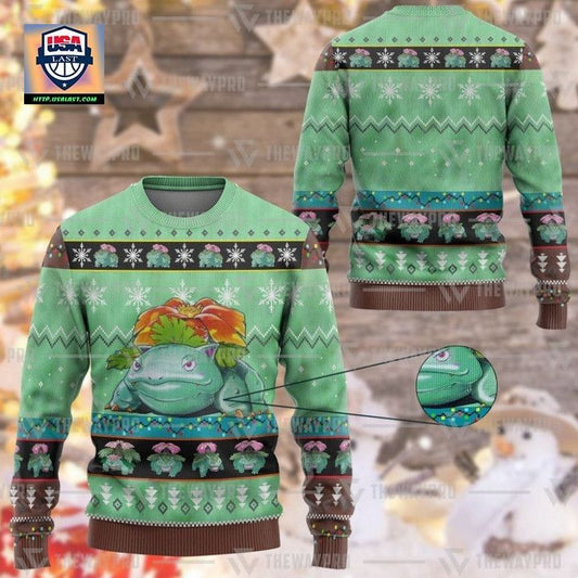 Anime Pokemon Venusaur Christmas Sweater ? Usalast