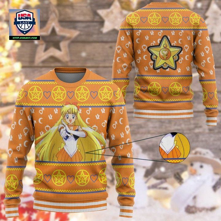 Anime Sailor Moon Venus Christmas Sweater ? Usalast