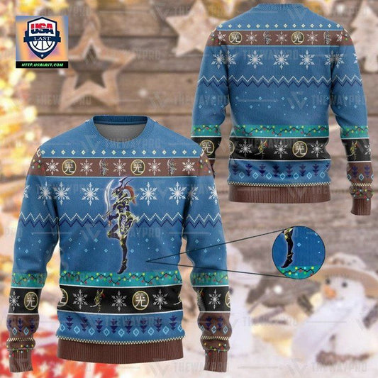 Anime Yu Gi Oh Black Luster Soldier Christmas Sweater ? Usalast