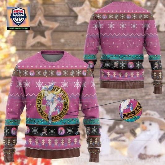 Anime Yu Gi Oh Dark Magician Girl Christmas Sweater ? Usalast