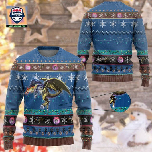 Anime Yu Gi Oh Five Headed Dragon Christmas Sweater ? Usalast