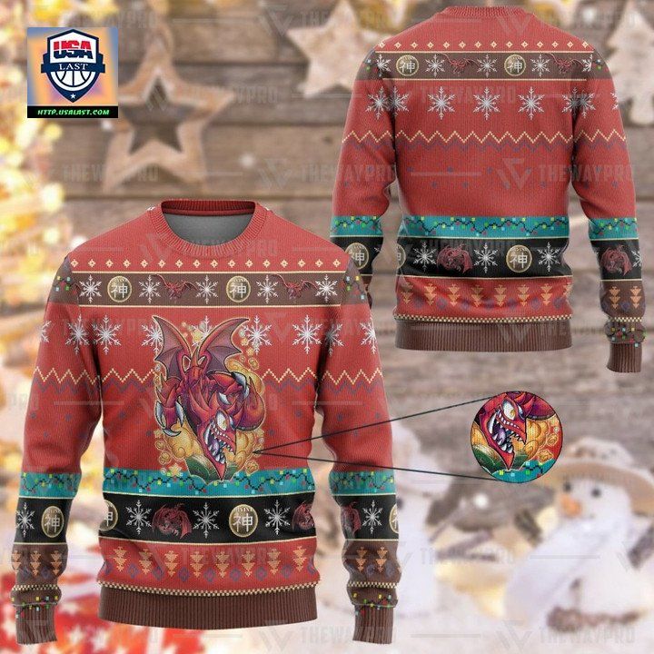 Anime Yu Gi Oh Slifer The Toon Dragon By Kraus Christmas Sweater ? Usalast