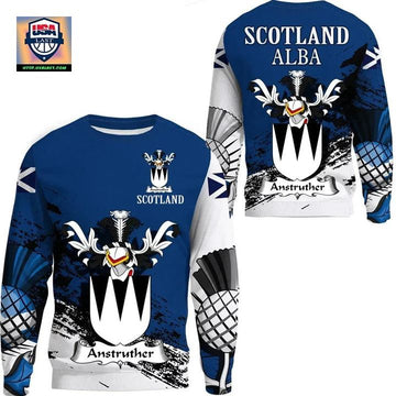 Anstruther Scottish Family Crest Scotland Special Sweater A7 ? Usalast