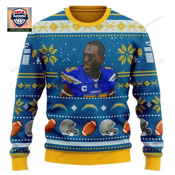 Antonio Gates 85 Los Angeles Chargers Nfl Christmas Sweater ? Usalast